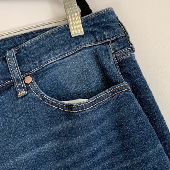 Torrid Dark Blue Crop High-Rise Flare Vintage Stretch Jeans - Picture 4 of 9